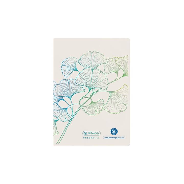 HERLITZ Carnets GREENline Ginkgo (A6, Ligné)