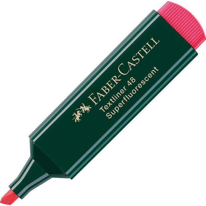 FABER-CASTELL Evidenziatore (Rosso, 1 pezzo)