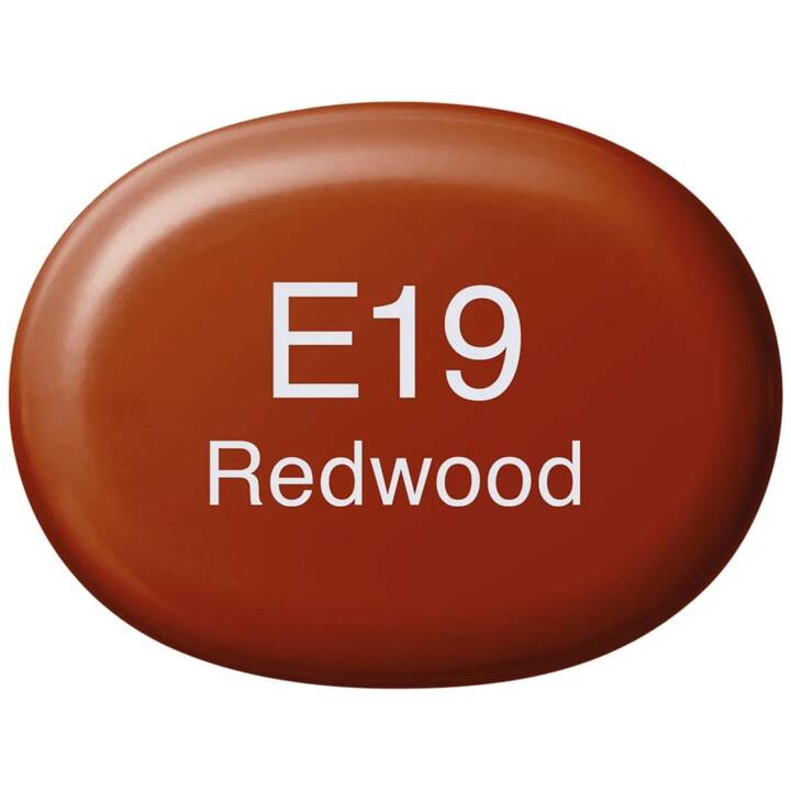 COPIC Marqueur de graphique Sketch E19 Redwood (Rouge, 1 pièce)