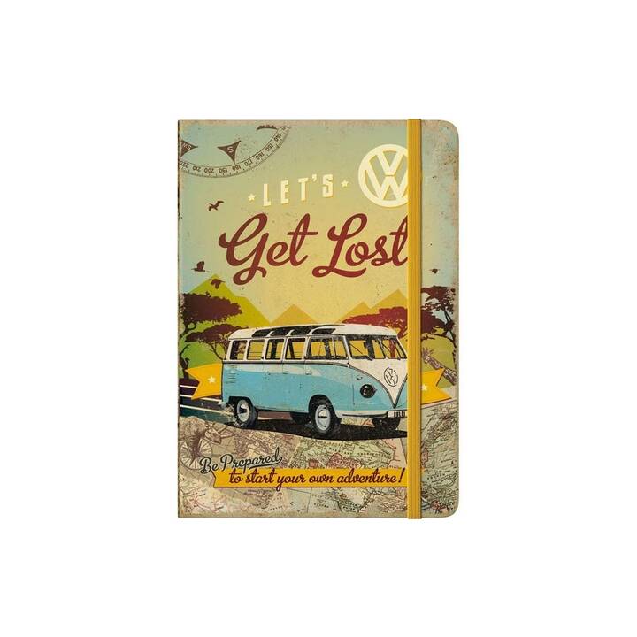 NOSTALGIC ART Carnets VW Bus (A5, À pastilles)