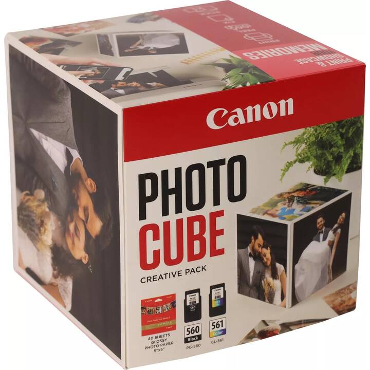 CANON Photo Cube PG-560/CL-561 (Jaune, Noir, Magenta, Cyan, Duopack)