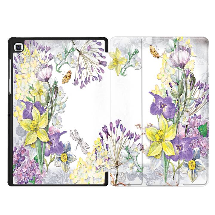 EG MTT Housse pour Samsung Galaxy Tab S5e 10.5" 2019 - fleur