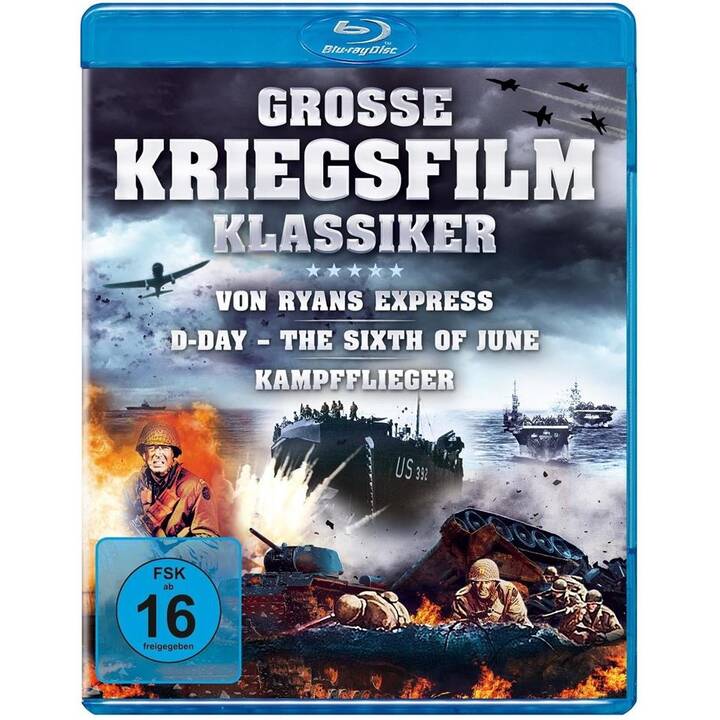 Grosse Kriegsfilm-Klassiker - Von Ryans Express / D-Day – The Sixth of June / Kampfflieger (DE, EN)