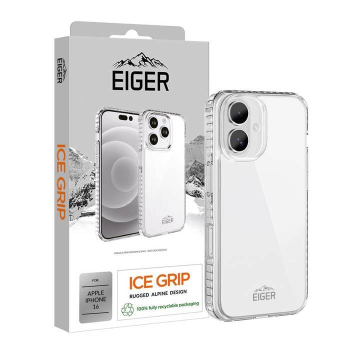 EIGER Backcover Ice Grip (iPhone 16, Transparente)