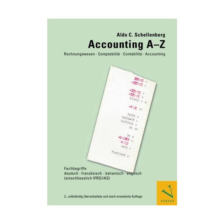 Accounting A–Z. Rechnungswesen, Comptabilité, Contabilità