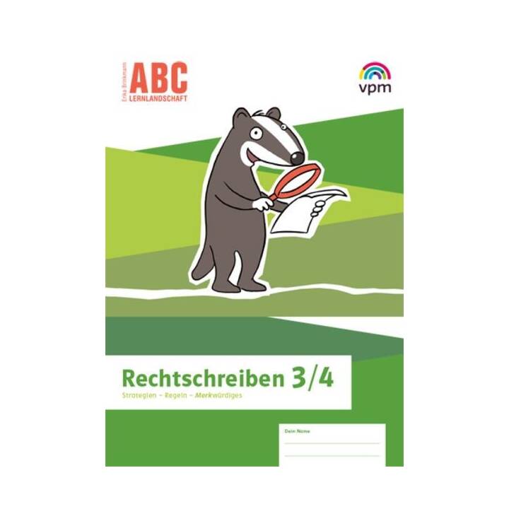 ABC-Lernlandschaft 3/4. Arbeitsheft Rechtschreiben Klasse 3/4