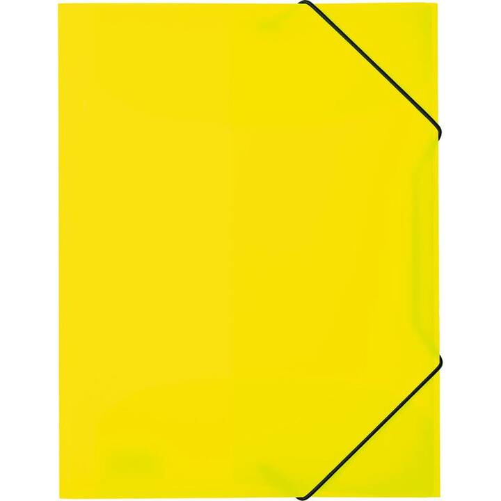 HERMA Cartellina con elastico (Giallo neon, A4, 1 pezzo)