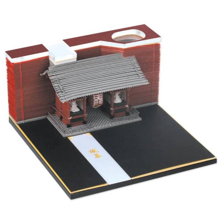 EG 3D-Notizblock - rot - Tempel