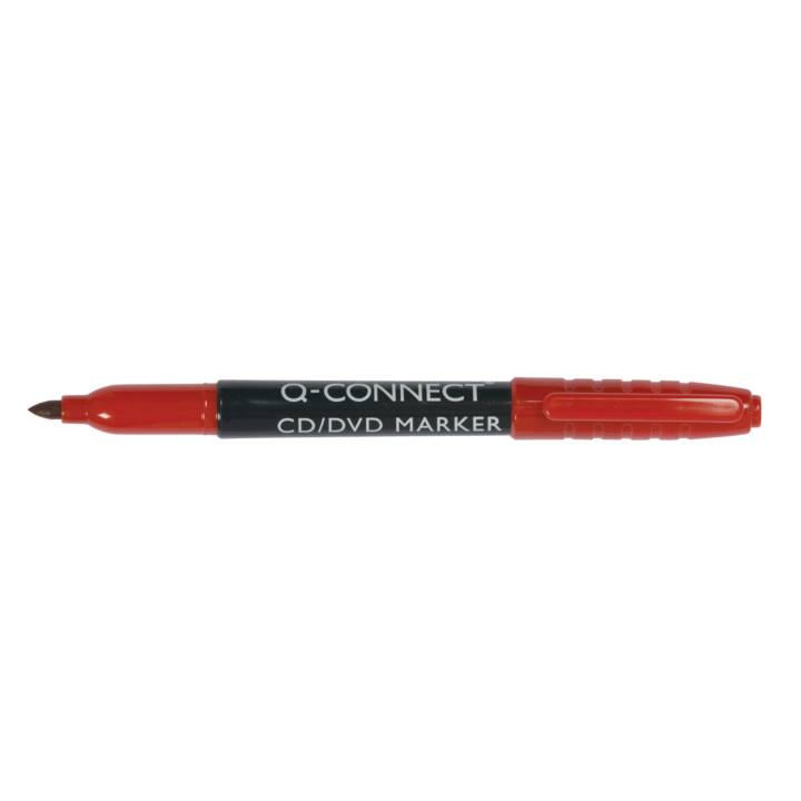 Q-CONNECT Permanent Marker KF02302 (Rot, 1 Stück)