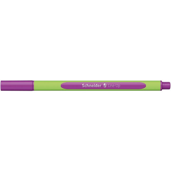 SCHNEIDER Line-Up Penna a fibra (Viola, 10 pezzo)