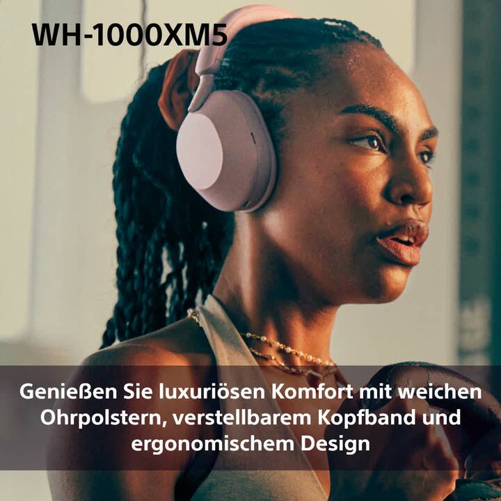 SONY WH-1000XM5 (ANC, Bluetooth 5.2, Smokey Pink)