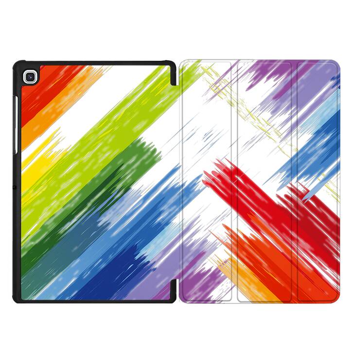 EG Coque pour Samsung Galaxy Tab S6 Lite 10.4" (2020) - Peinture multicolore
