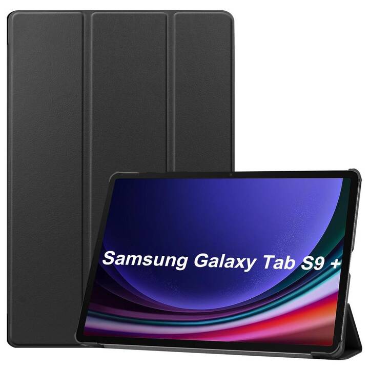 EG Housse (12.4", Galaxy Tab S9+, Noir)