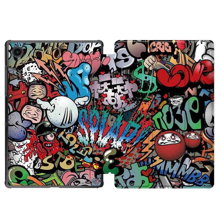 EG Hülle für Samsung Galaxy Tab A8 10.5" (2021) - Graffiti - bunt