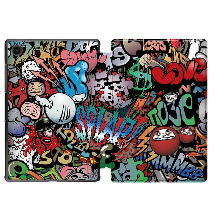 EG coque pour Samsung Galaxy Tab A8 10.5" (2021) - graffiti - multicolore