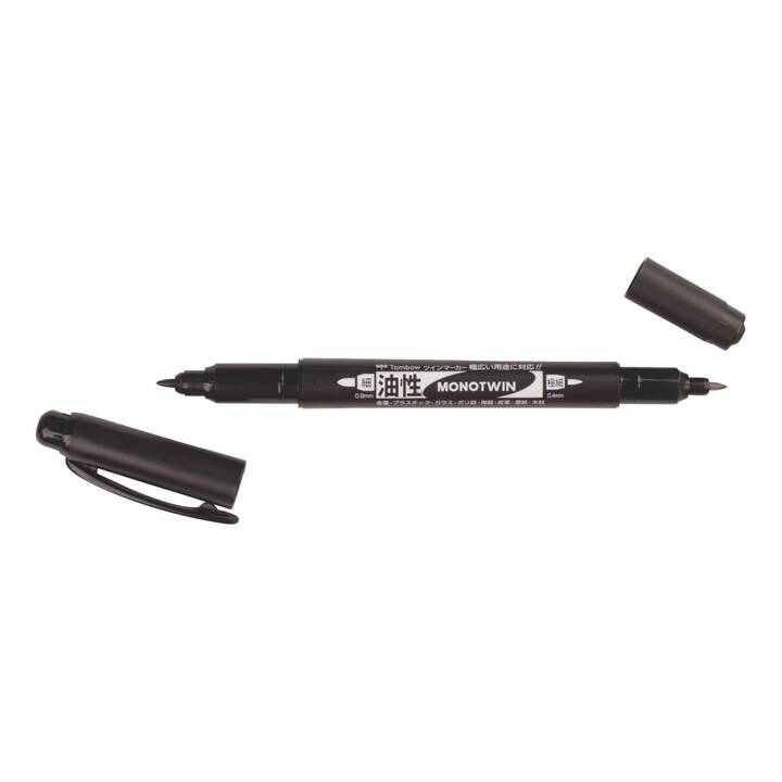 TOMBOW Marcatore creativo Mono Twin (Nero, 1 pezzo)