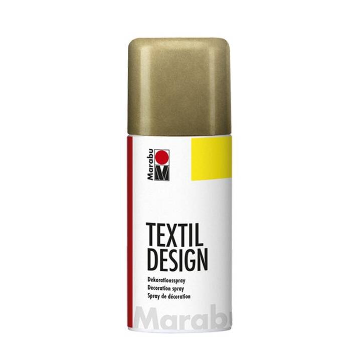 MARABU Colore tessile Textil Design (150 ml, Giallo, Oro, Rosso, Bianco)