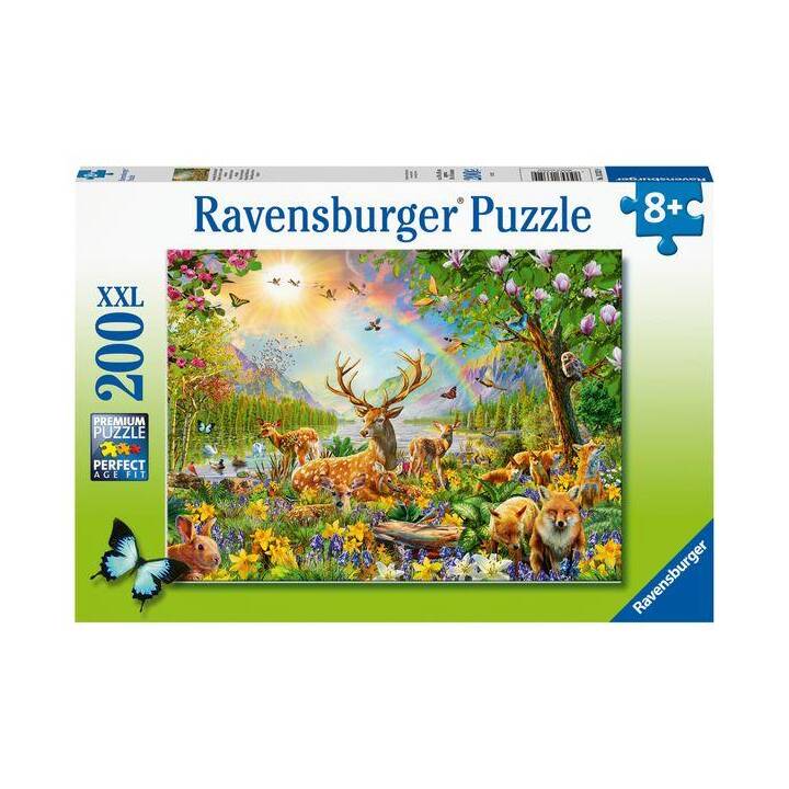 RAVENSBURGER Waldtiere Natur Puzzle (200 Stück)