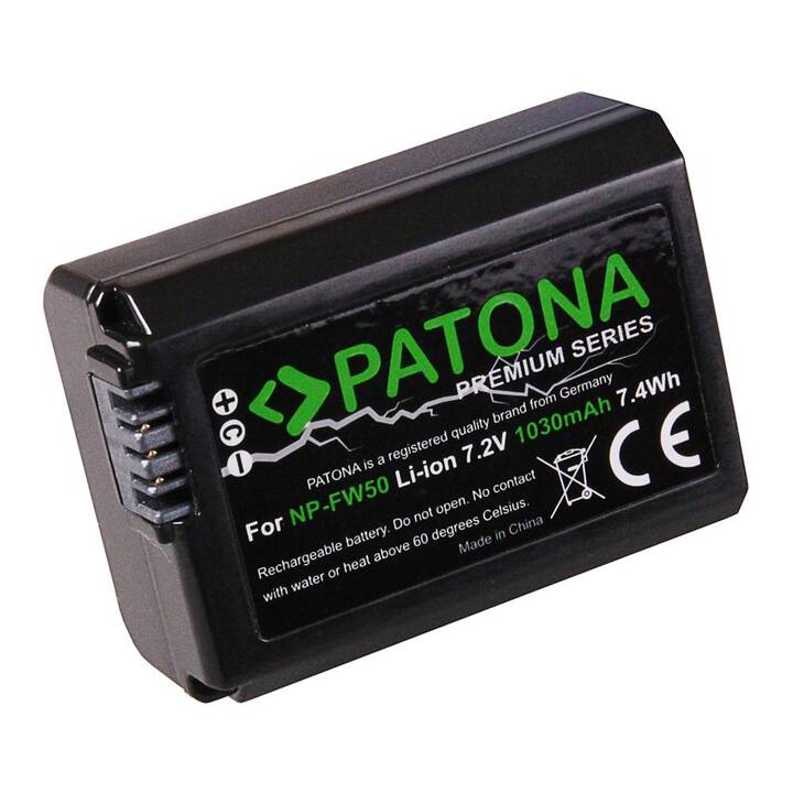 PATONA Sony Batterie et chargeur (Lithium-Ion, 1030 mAh)