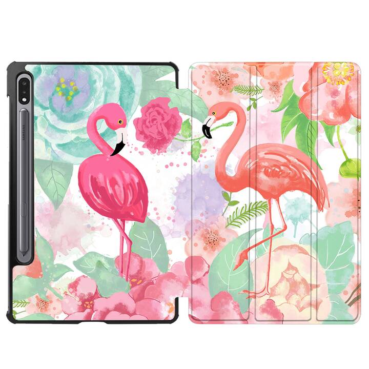 EG cover per Samsung Galaxy Tab S8+ 12.4" (2022) - rosa - fenicottero