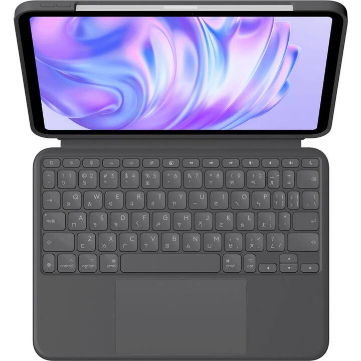 LOGITECH Combo Touch Type Cover (11", iPad Pro M4, Grafite)