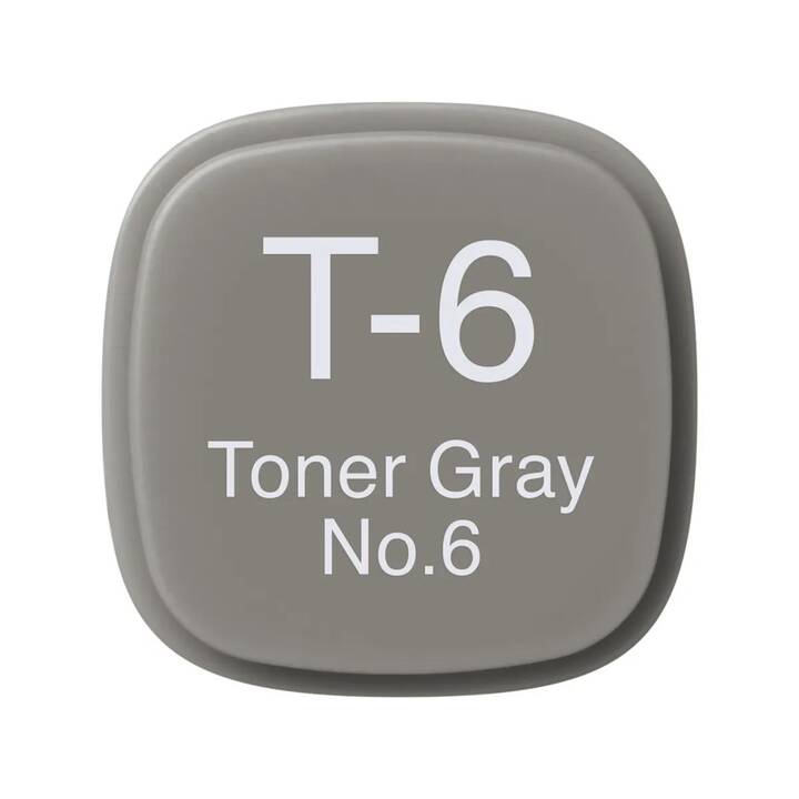 COPIC Marcatori di grafico Classic T-6 Toner Grey No.6 (Grigio, 1 pezzo)
