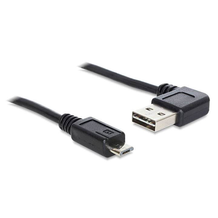DELOCK Easy Cavo USB (Micro USB 2.0 Tipo-B, USB 2.0 Tipo-A, 1 m)