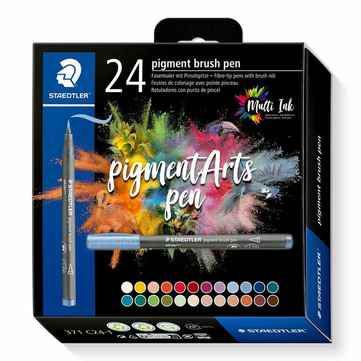 STAEDTLER 371C24-1 Penna a fibra (Multicolore, 24 pezzo)