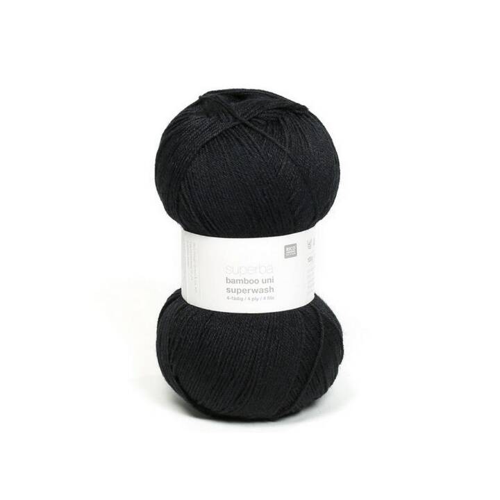 RICO DESIGN Wolle (100 g, Schwarz)