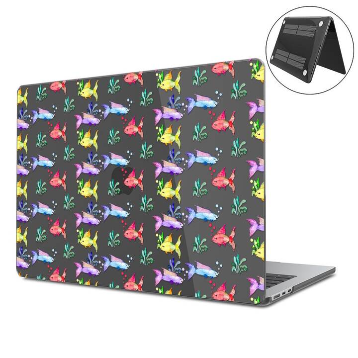 EG Coque rigide (Macbook Air 15" M2 2023, Poisson, Transparent)