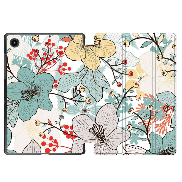 EG coque pour Samsung Galaxy Tab A8 10.5" (2021) - fleurs - multicolore