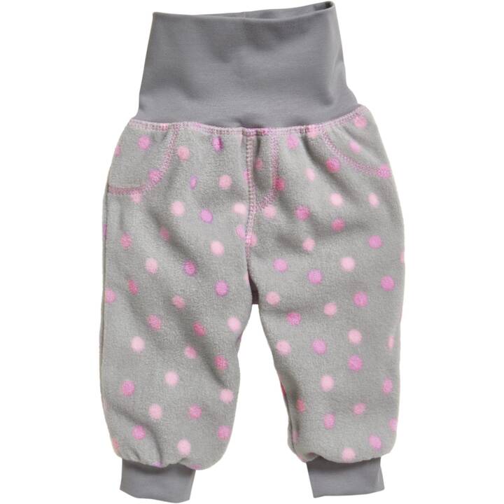 PLAYSHOES Pantalons pour bébé Fleece (62, Gris, Pink)