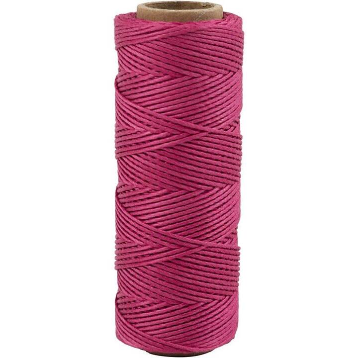CREATIV COMPANY Cordon macramé (65 m, Pink, Rose)