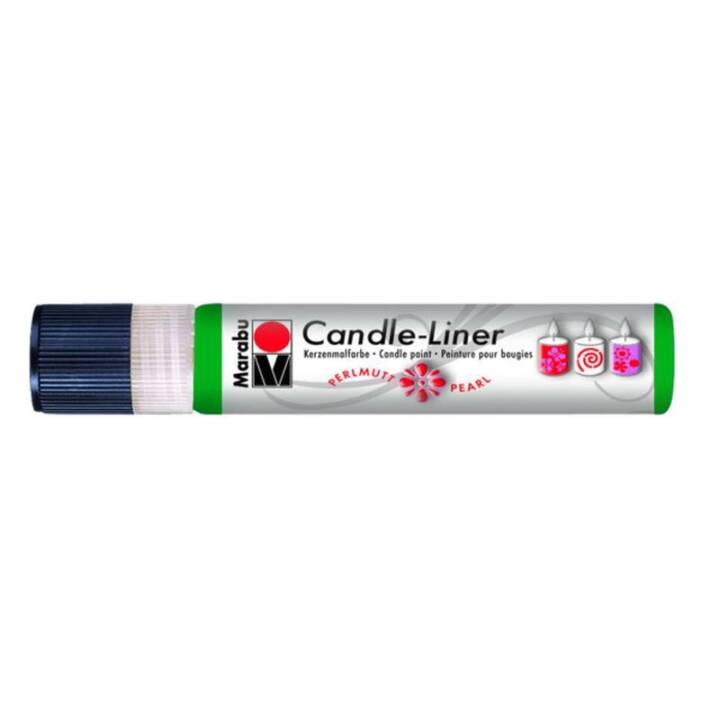 MARABU Kerzenmalfarbe Candle-Liner (25 ml, Grün, Mehrfarbig)