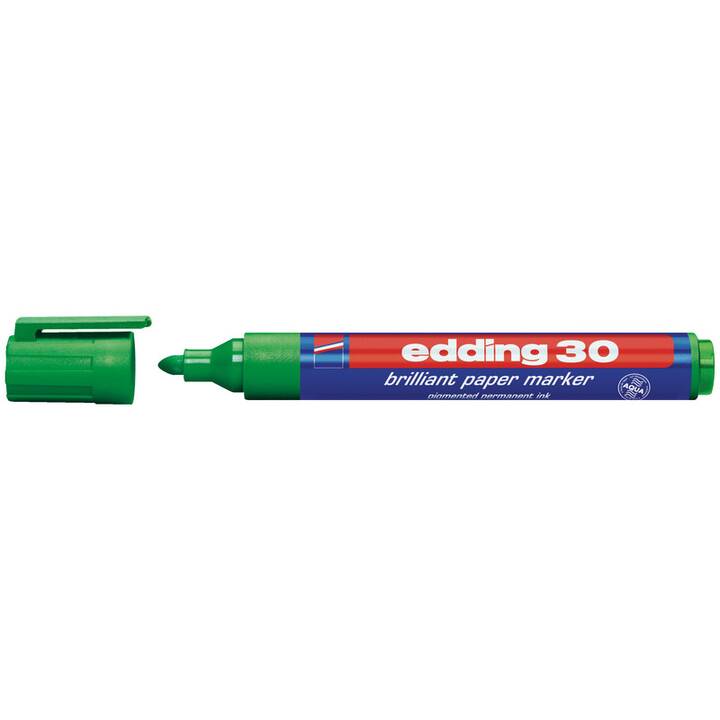 EDDING Permanent Marker 30-4 (Grün, 1 Stück)