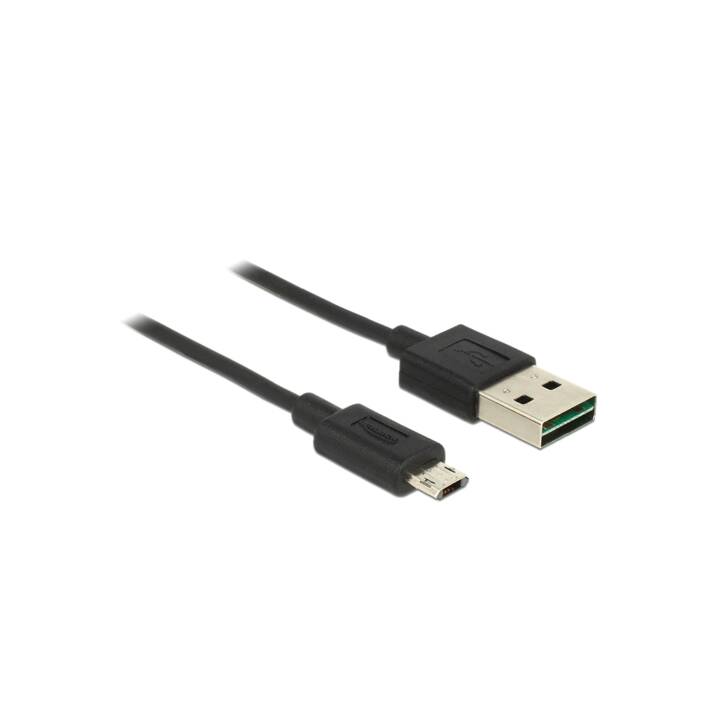 DELOCK Câble USB (Micro USB 2.0 de type B, USB 2.0 de type A, 0.5 m)