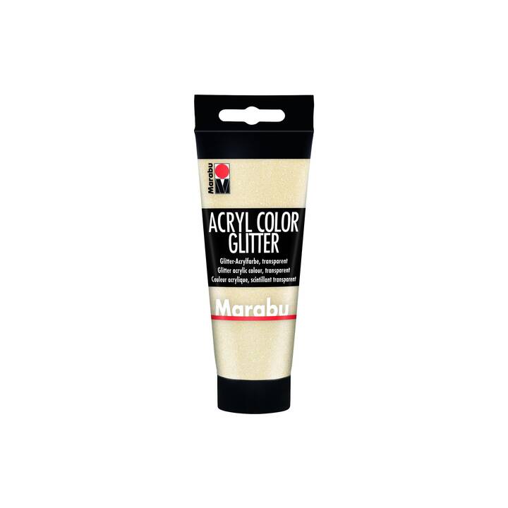 MARABU Couleur acrylique (100 ml, Transparent, Noir, Doré, Blanc)