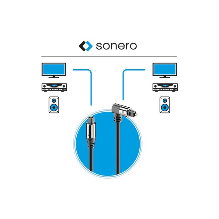 SONERO Câble de raccordement (Toslink, 2 m)