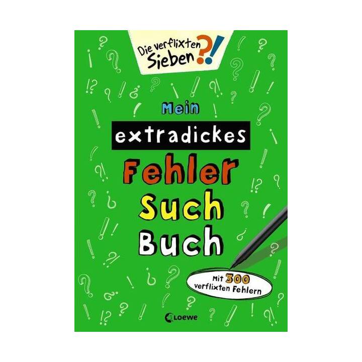 Mein extradickes Fehler-Such-Buch (grün)