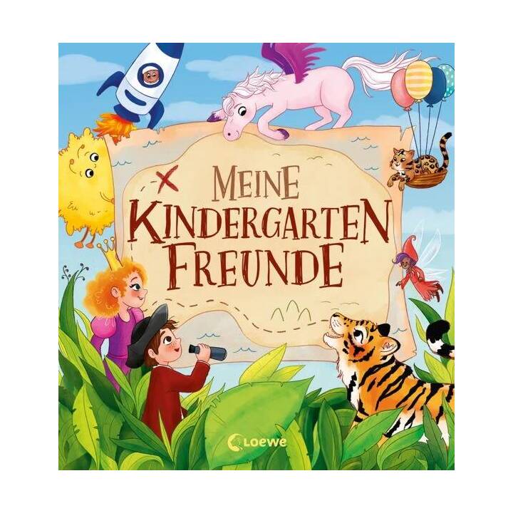 LOEWE Livres d'aimis  Meine Kindergarten-Freunde (19 cm x 20.5 cm, Multicolore)