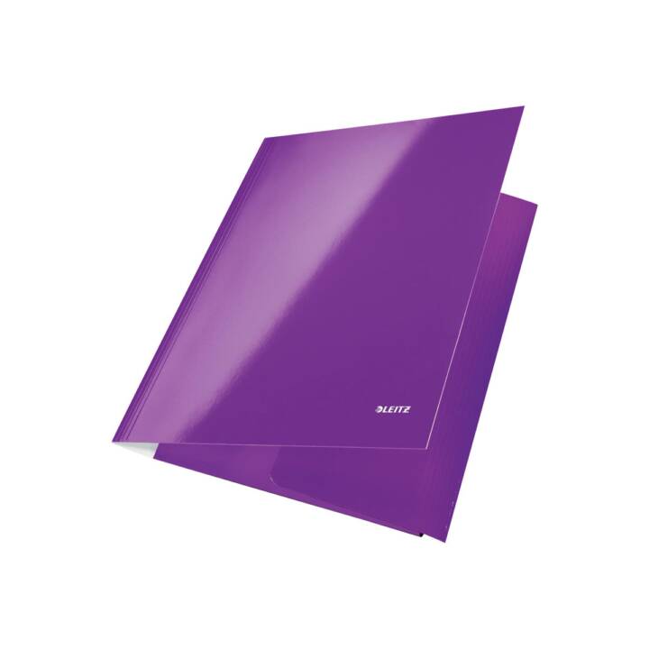 LEITZ Cartellina con elastico Wow (Viola, A4, 1 pezzo)