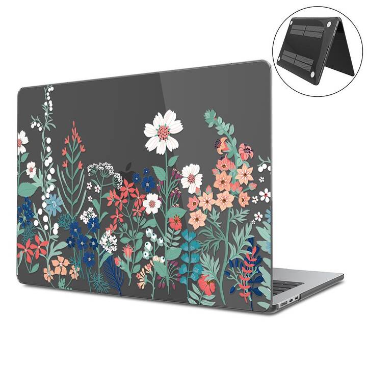 EG Coque rigide (Macbook Air 15" M2 2023, Fleurs, Transparent)