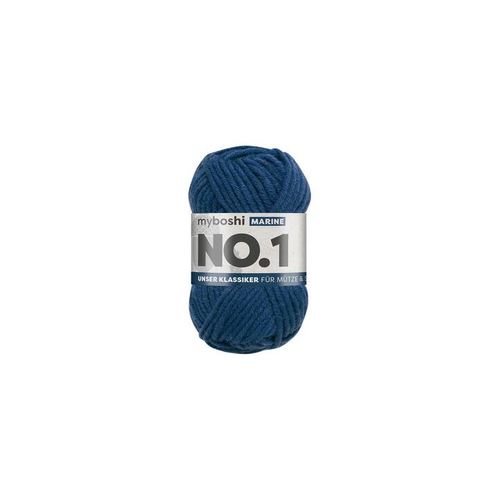 MYBOSHI Wolle (50 g, Marineblau, Marine, Blau)