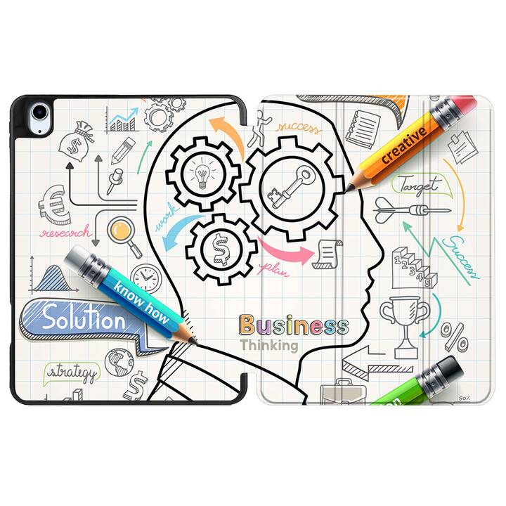 EG coque pour iPad Air 10.9" (2022) 5e génération - multicolore - cerveau
