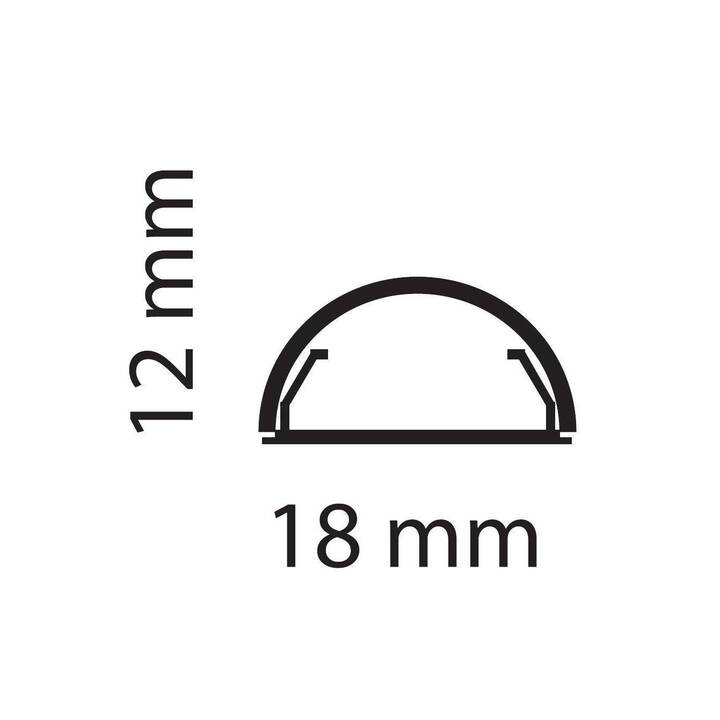 MULTIBRACKETS Canalini passacavi (1.1 m, 1 pezzo)