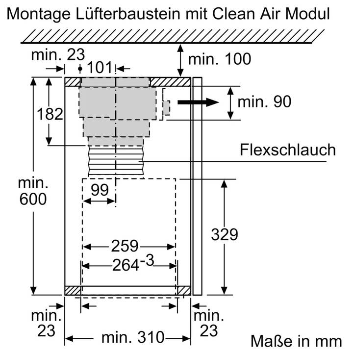 BOSCH DWZ1IX1C6 Module de circulation d'air (Acier inox)