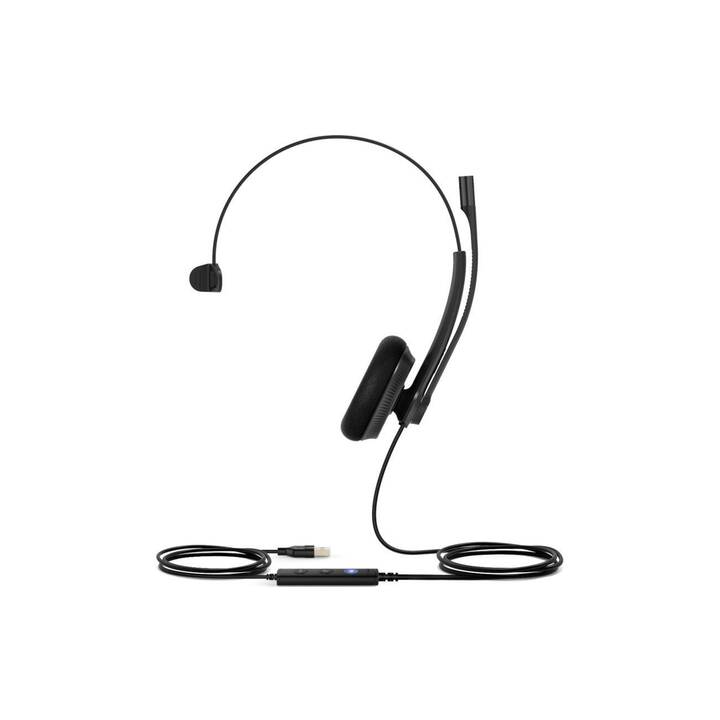YEALINK Office Headset UH34 Lite (On-Ear, Kabel, Schwarz)