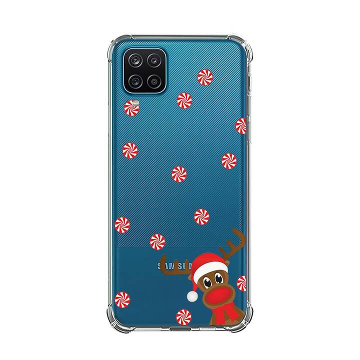 EG Backcover (Galaxy A22 4G, Weihnachten, Transparent)