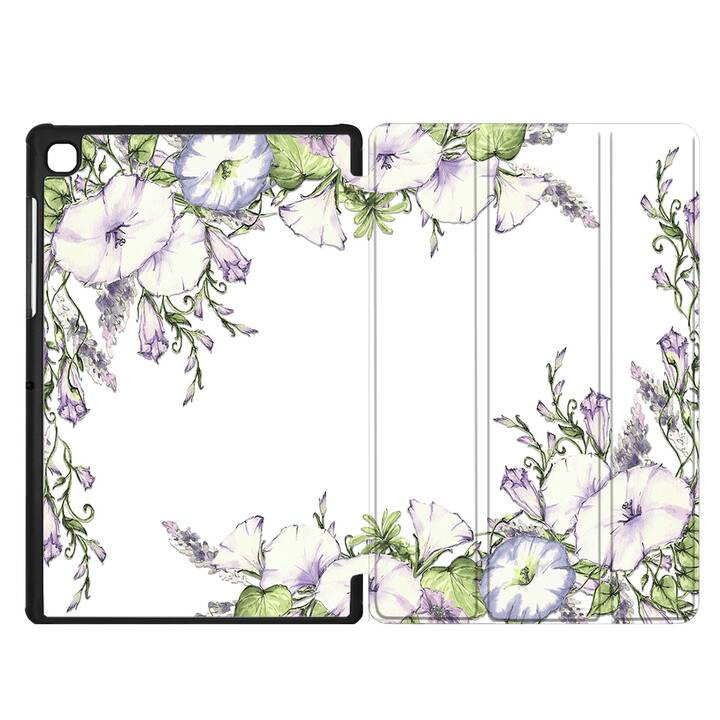 EG coque pour Samsung Galaxy Tab A7 Lite 8.7" (2021) - blanc - fleurs