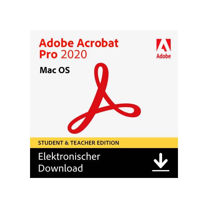 ADOBE Acrobat Pro 2020 STE MAC (Version complète, Multilingue)